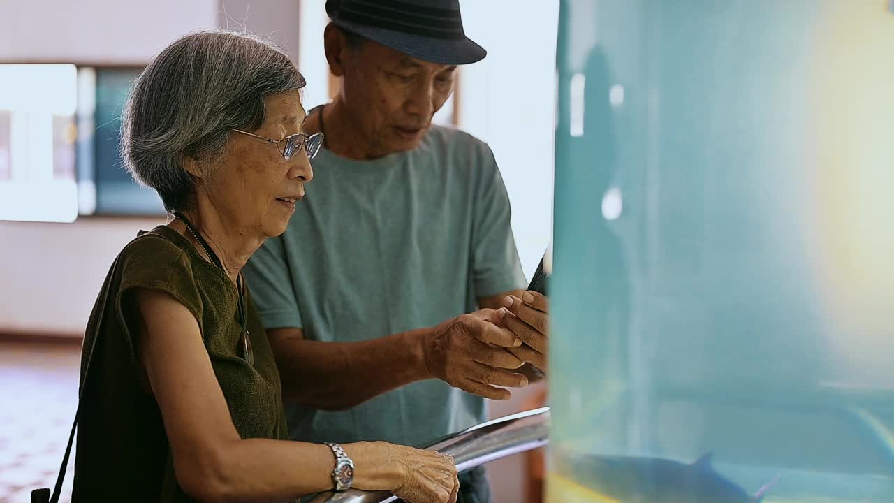 亚洲活跃的老年人喜欢旅行视频下载