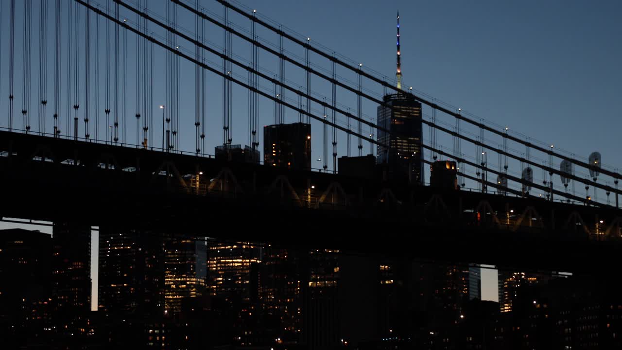 曼哈顿大桥地铁列车视频下载
