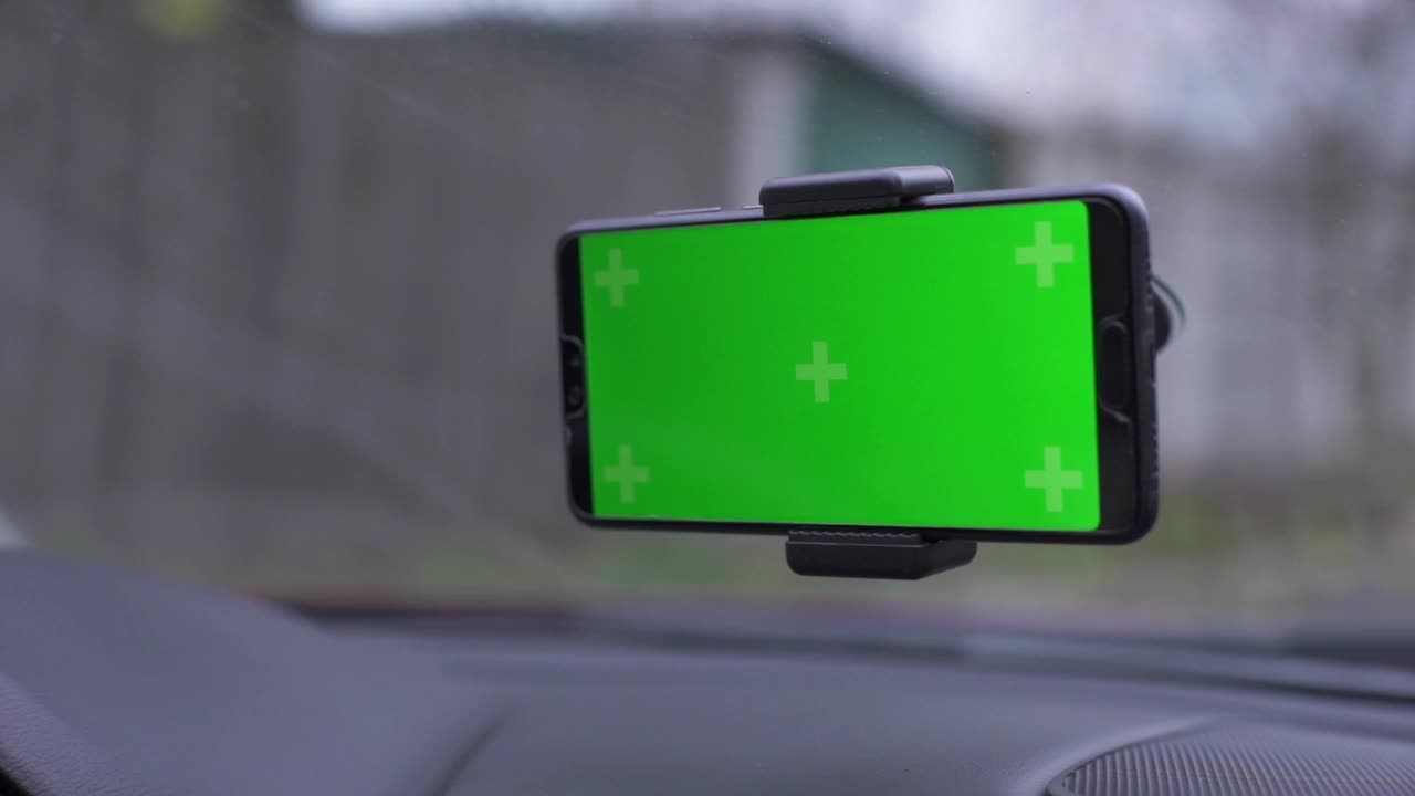 手机在汽车仪表盘绿屏视频下载