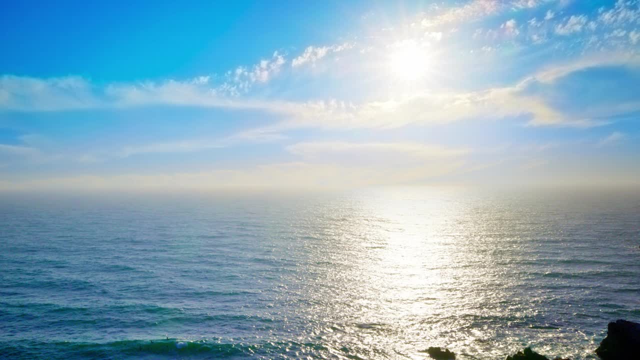 天堂的海洋和日落。视频下载