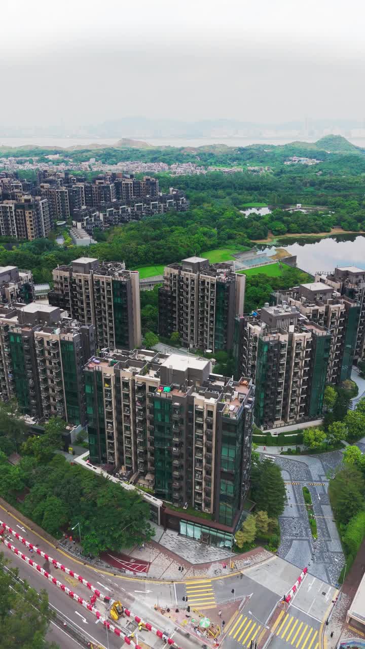 无人机拍摄的香港天水围房屋视频下载