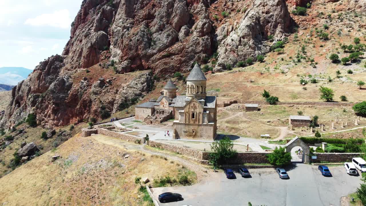 鸟瞰图:亚美尼亚的诺拉瓦克修道院视频下载