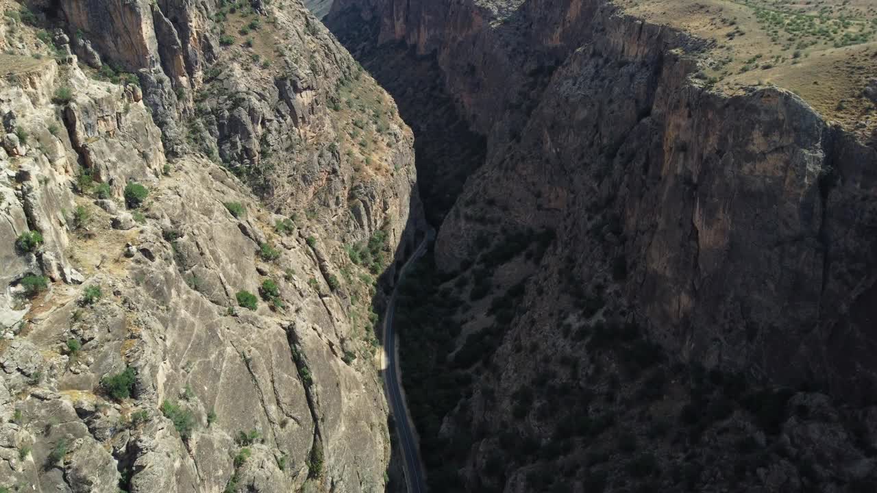 Gnishik峡谷:鸟瞰图视频下载