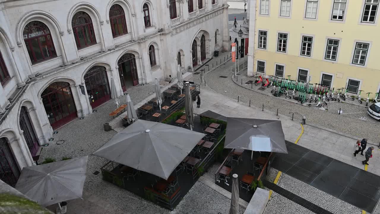 葡萄牙里斯本的建筑景观视频下载