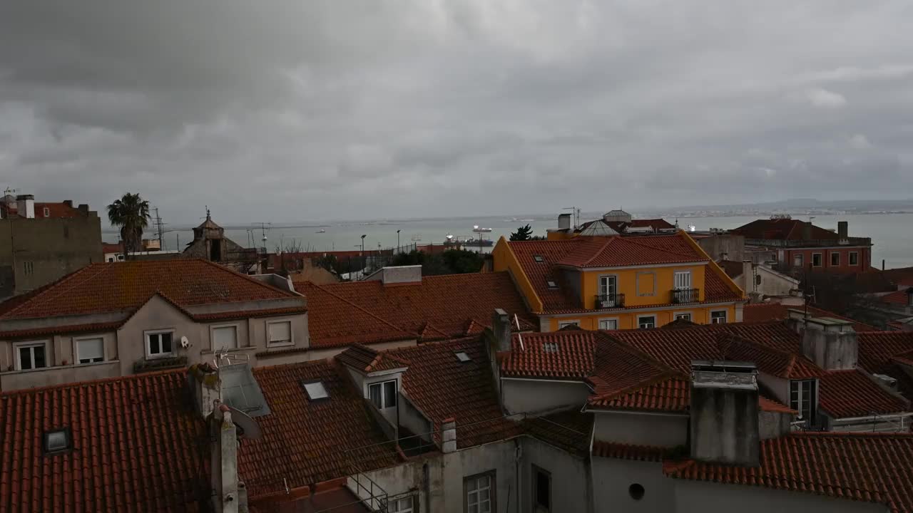 葡萄牙里斯本的建筑景观视频下载