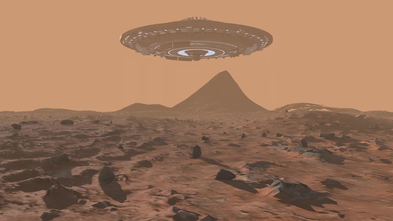 飞碟在火星上空形成沙涡视频下载