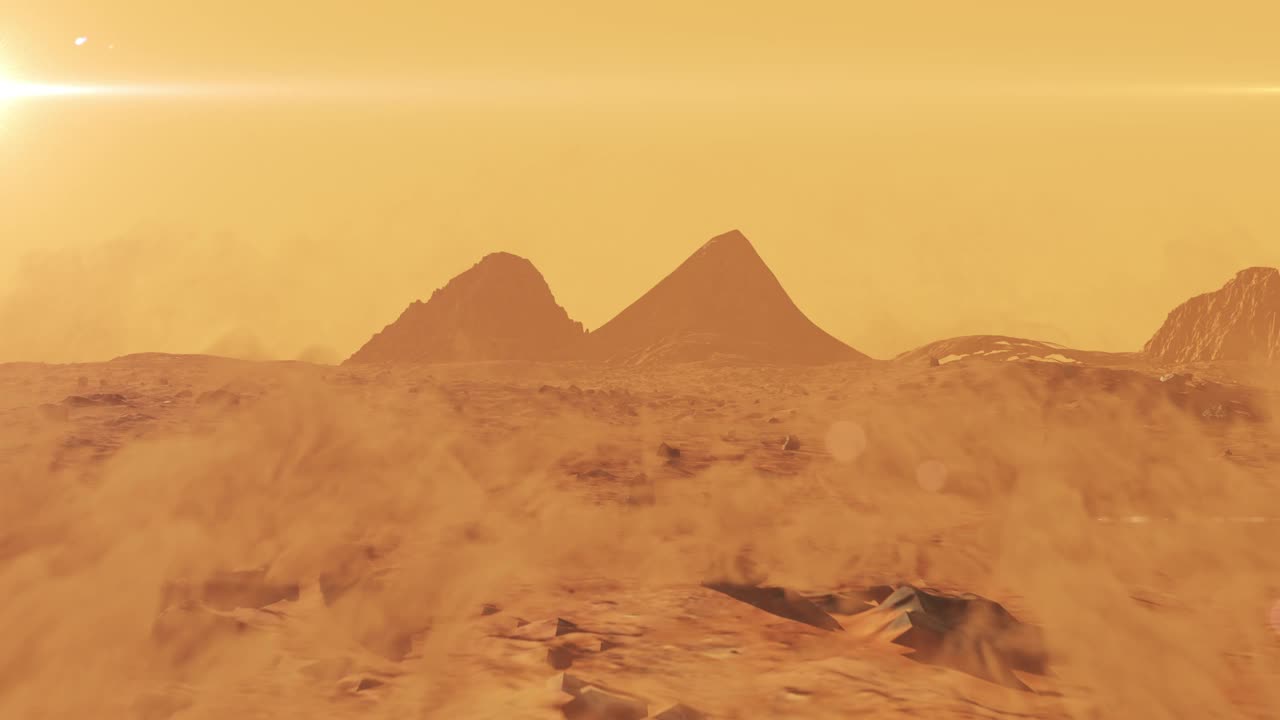 火星表面有沙尘暴和沙龙卷风视频下载