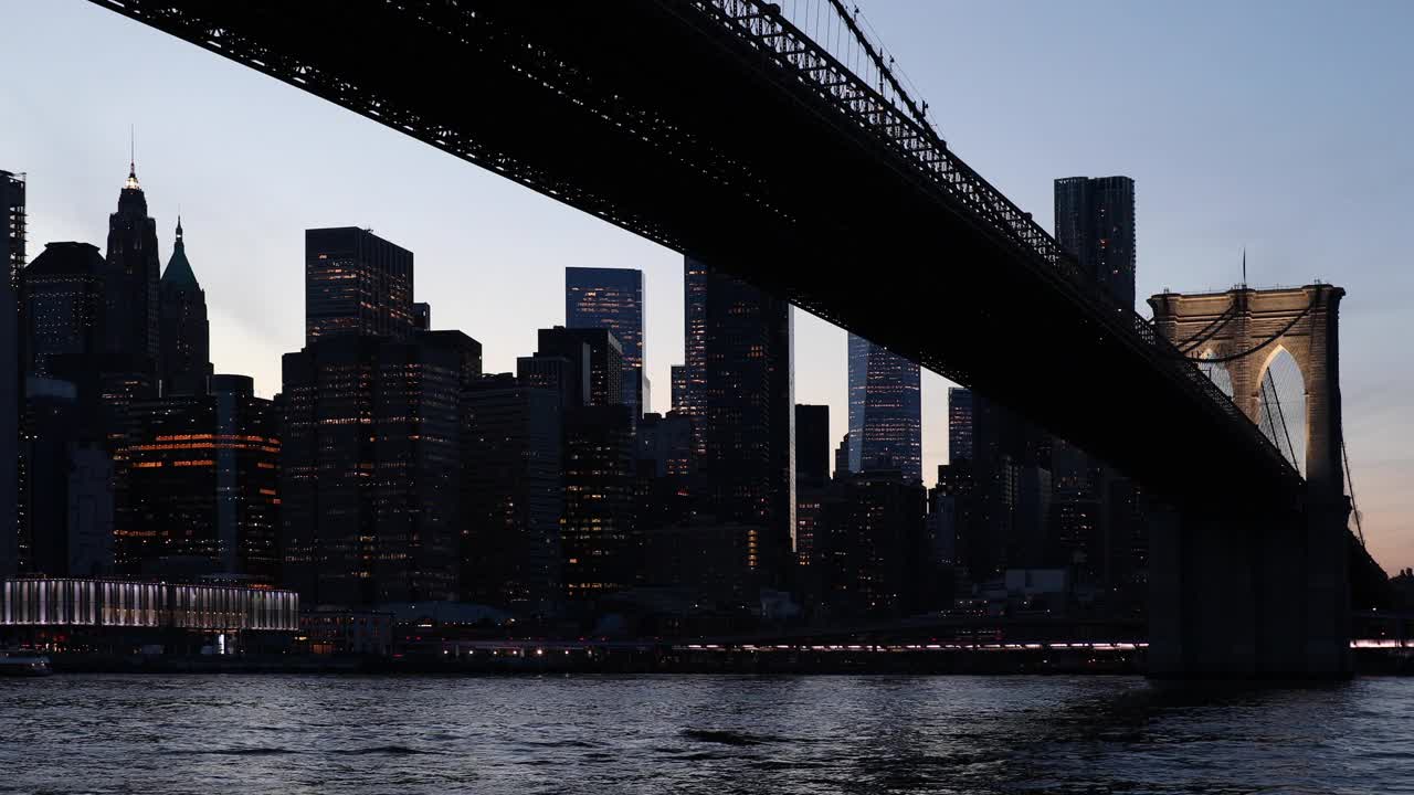 布鲁克林大桥天际线视频下载