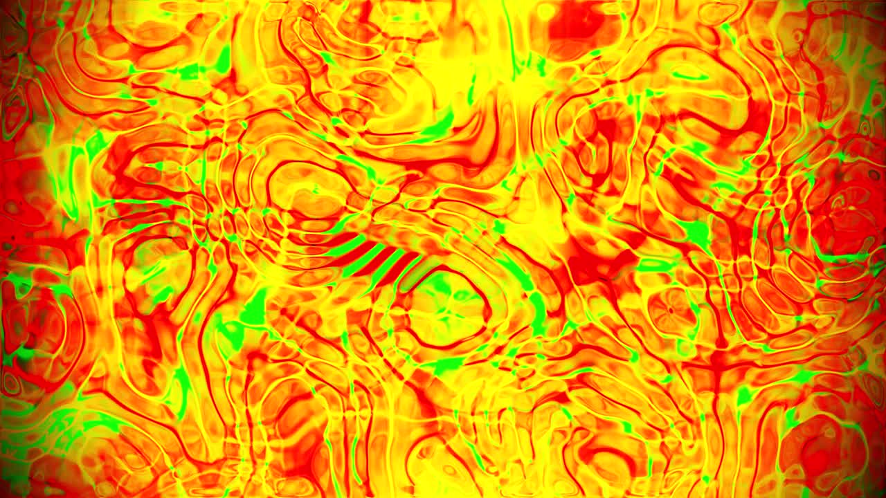 抽象背景在黄色和绿色的技术风格视频下载