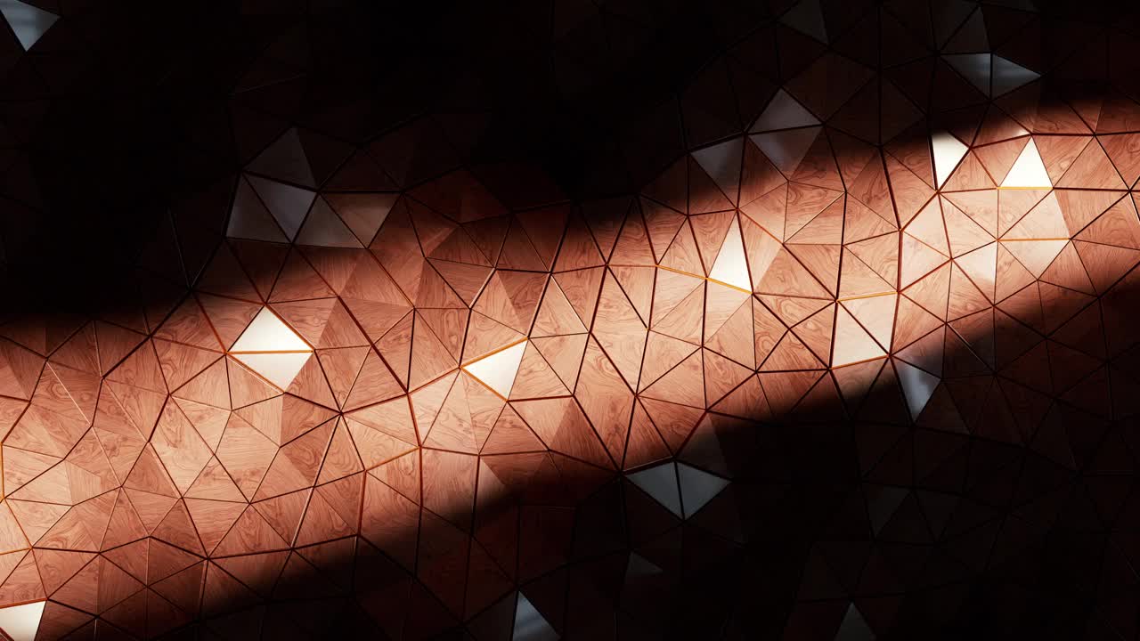 木制三角形塑造了可移动的表面视频下载