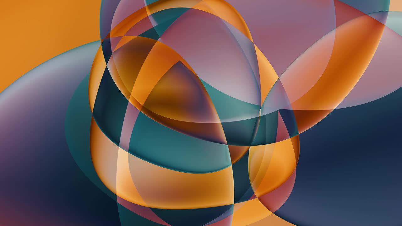 抽象几何形状的可循环数字动画视频下载