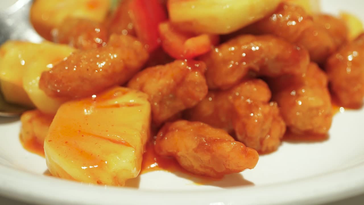中国菜:菠萝糖醋排骨视频下载