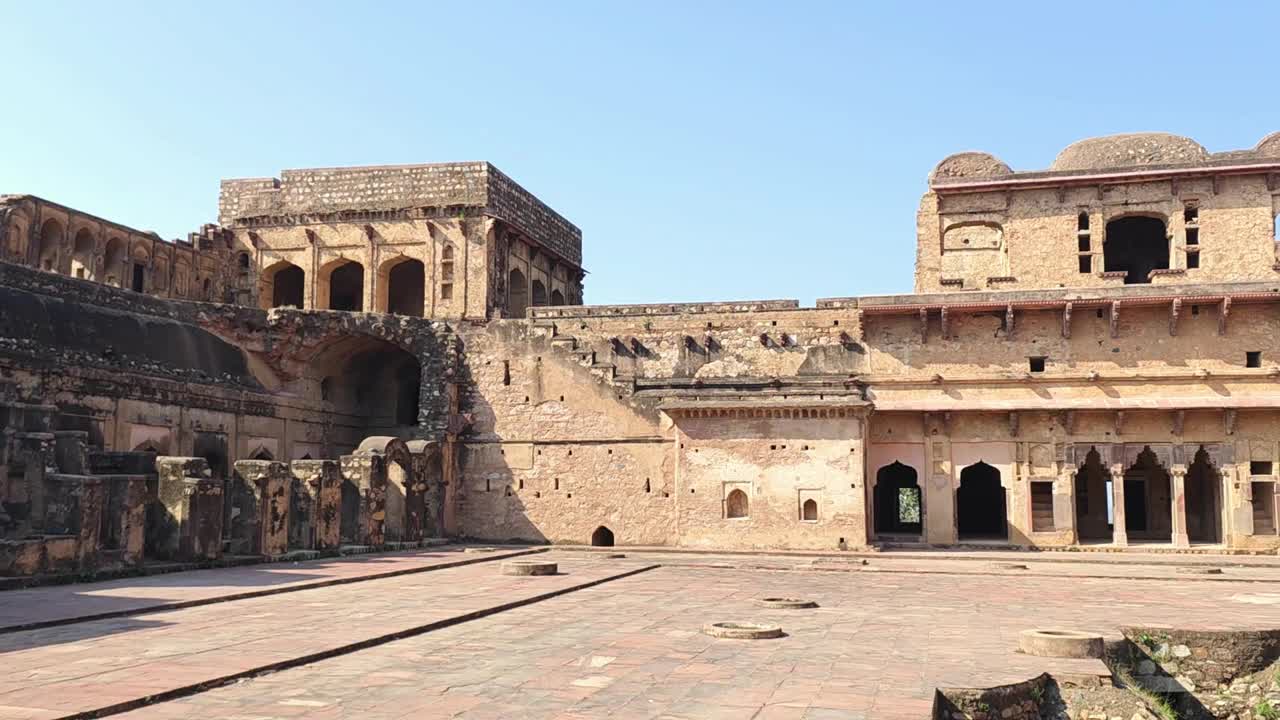 Jhansi堡垒位于北方邦的Jhansi，传统建筑视频下载
