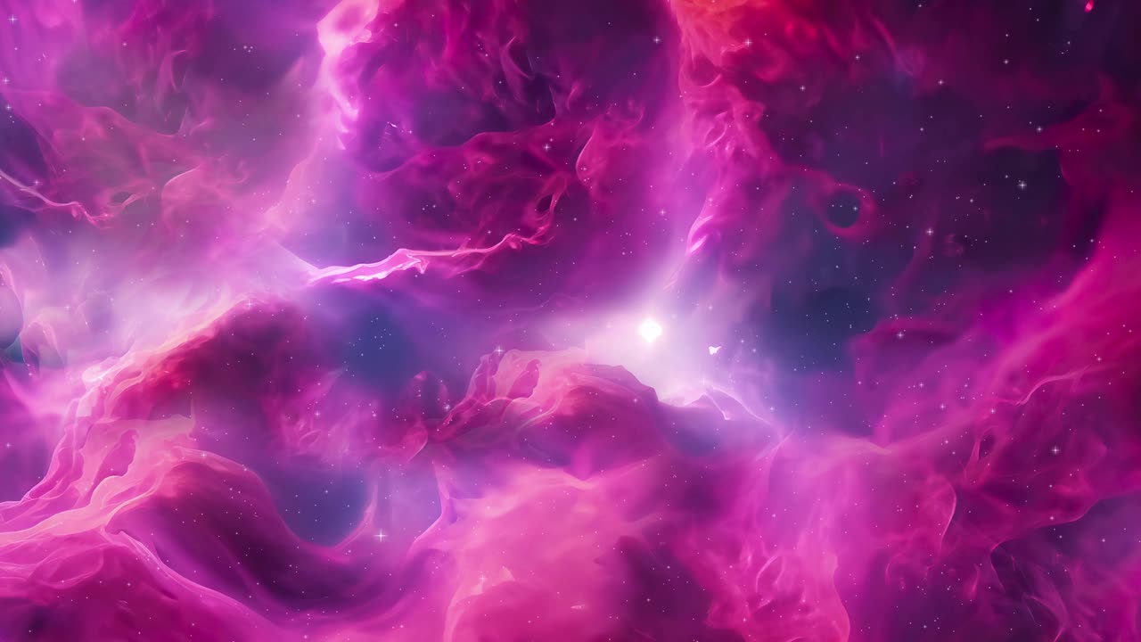 粉色空间星云视频下载