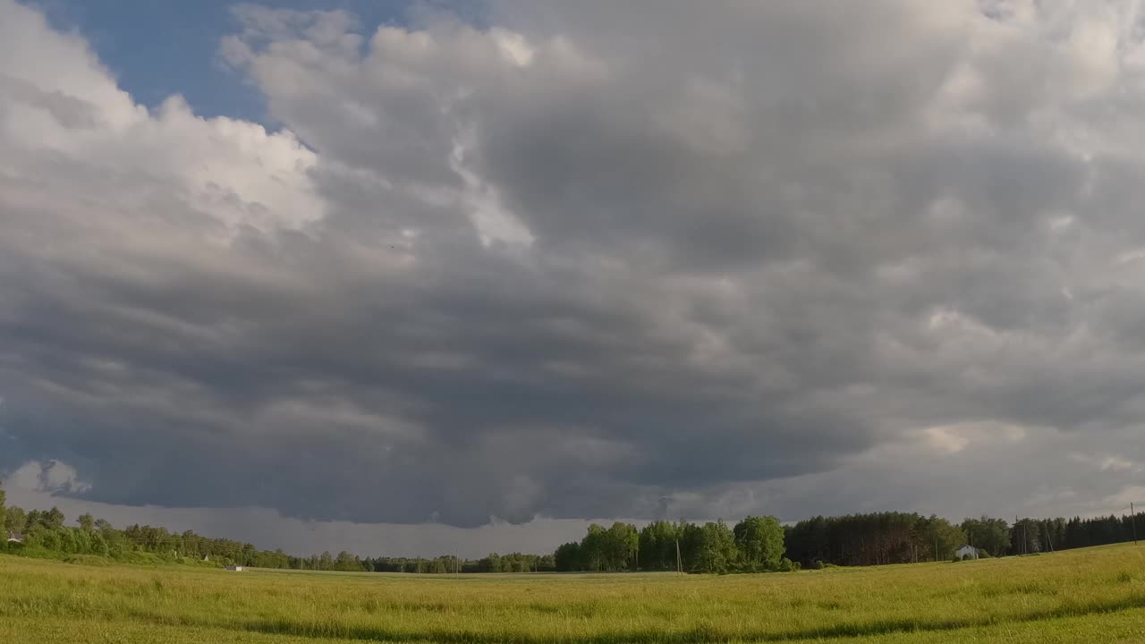 爱沙尼亚宁静的风景和阴天视频下载