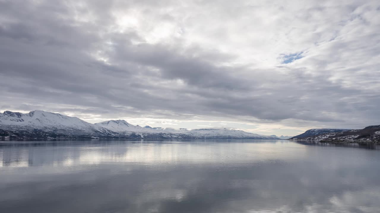 挪威罗弗敦岛，大自然的时间流逝视频下载