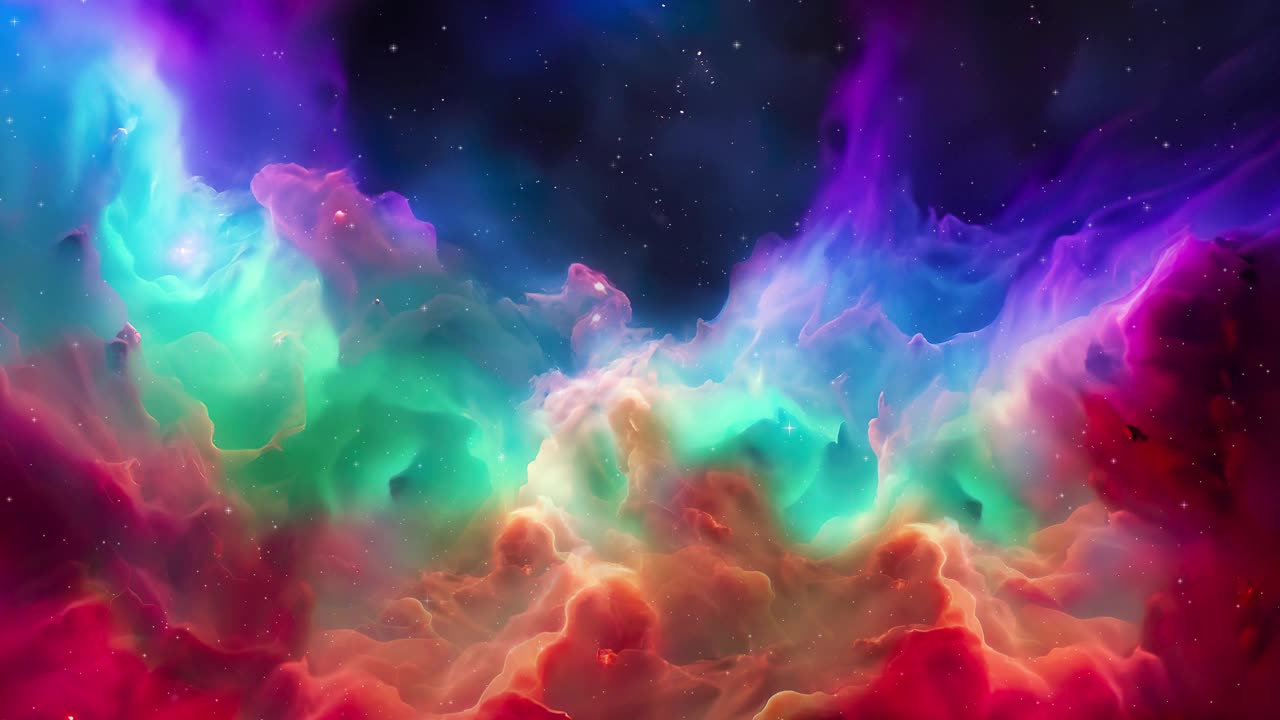 太空星云的彩云视频下载