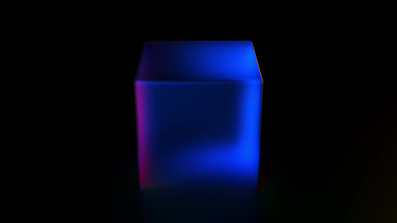 抽象蓝色立方体视频下载