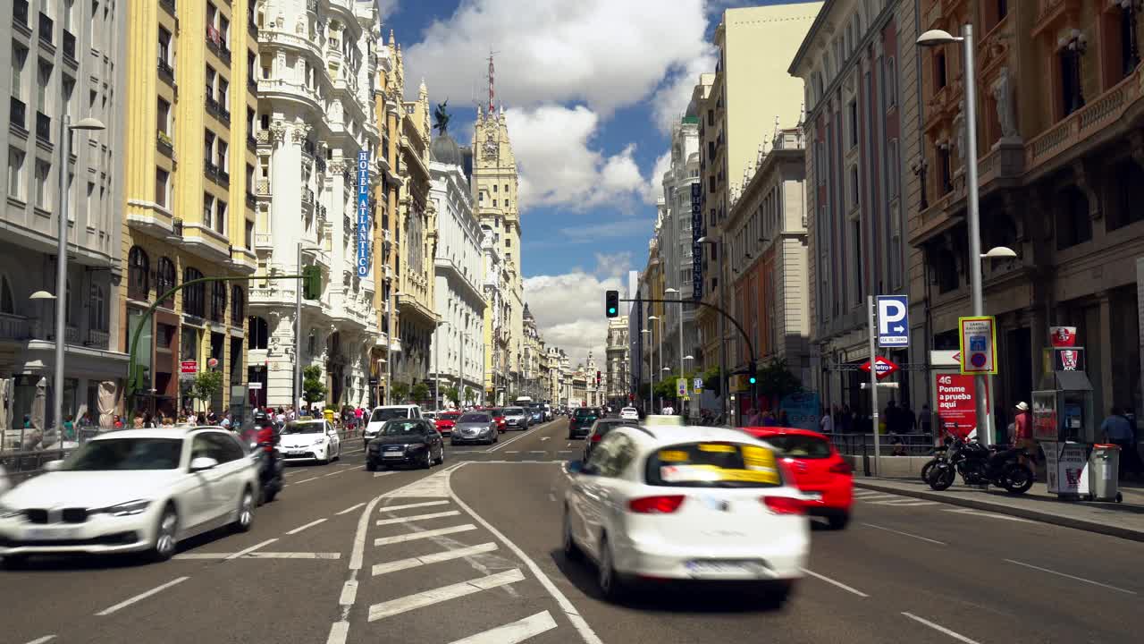 Gran Vía在马德里视频下载