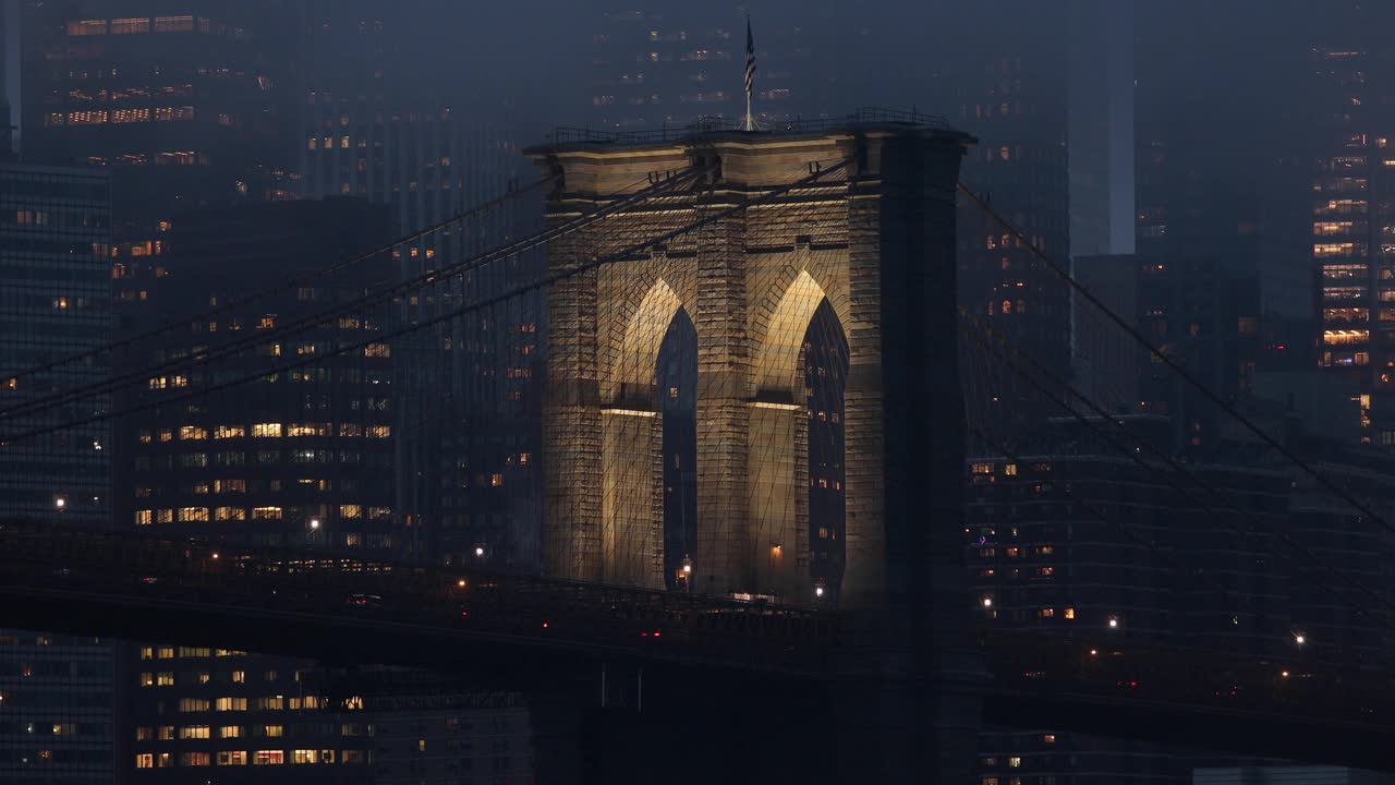 布鲁克林大桥照明视频下载