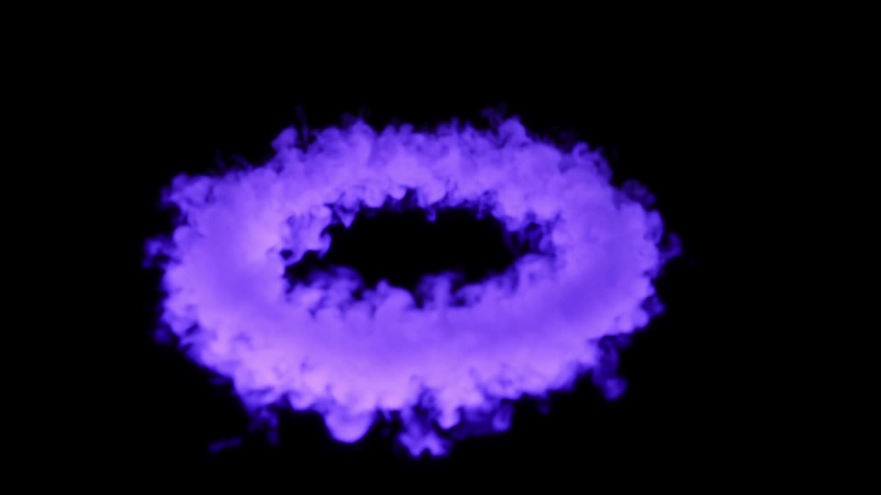 紫色烟雾圈循环效果视频下载