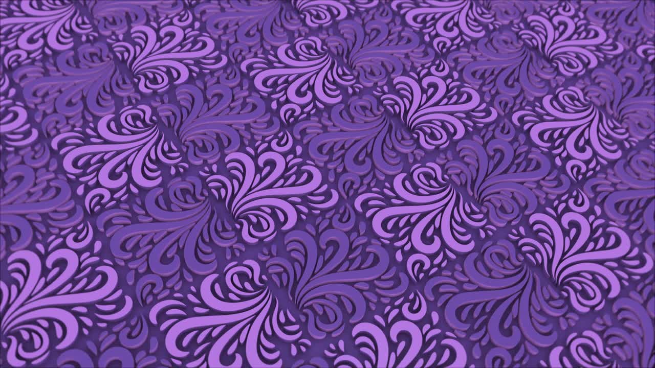 紫色蕾丝装饰背景环视频下载