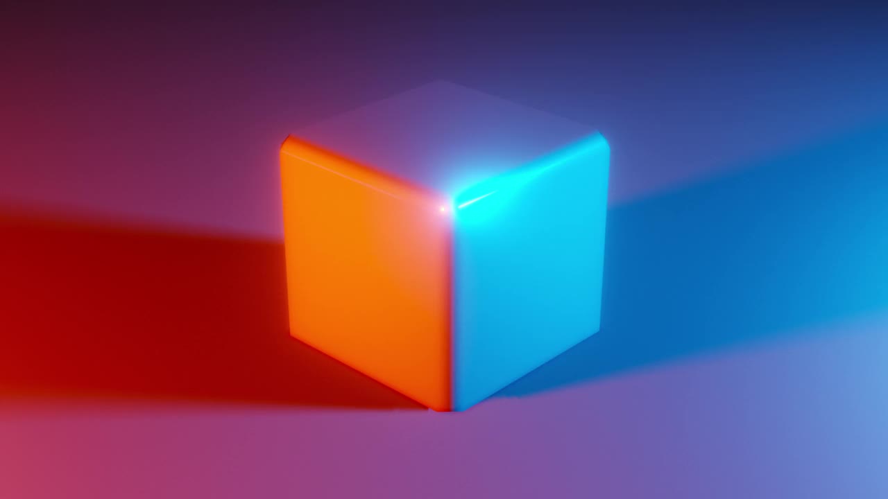 橙色和蓝色方块视频下载