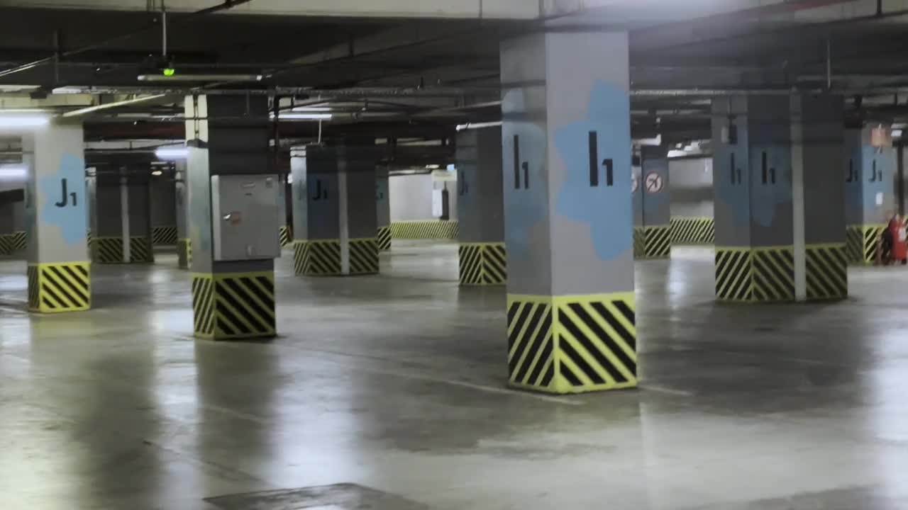 空白停车场停车场4k库存视频视频下载