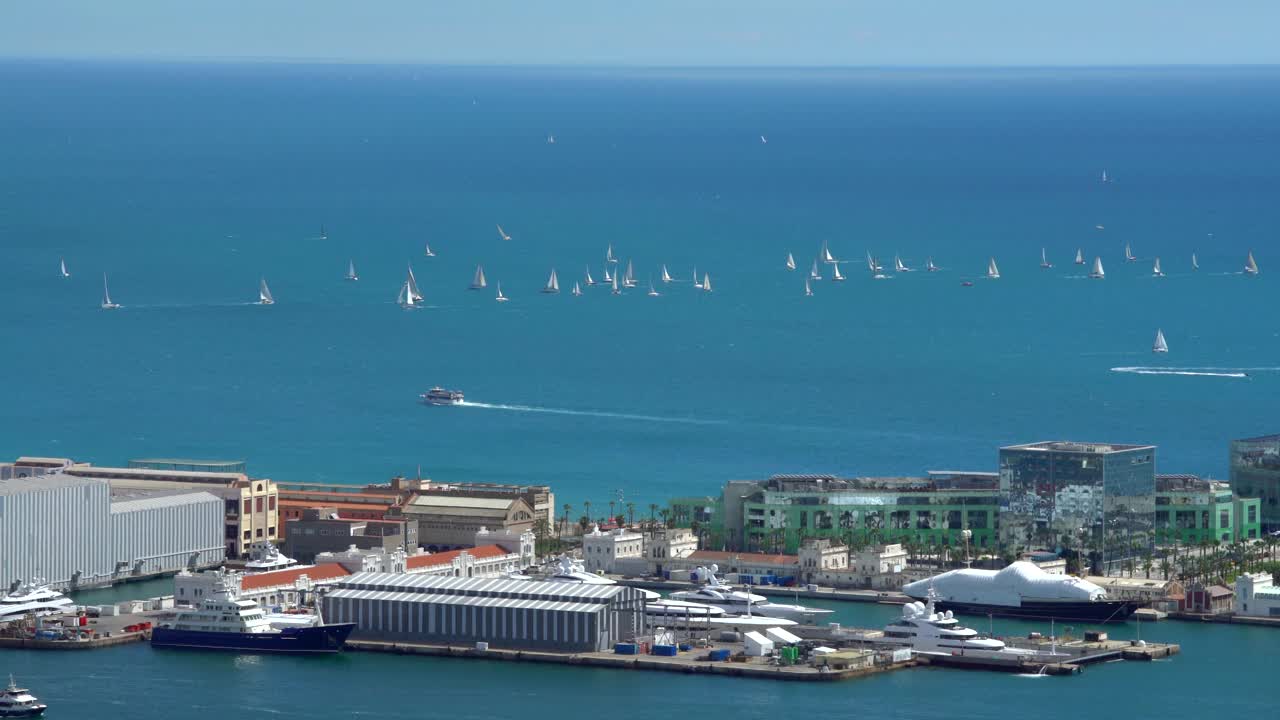 巴塞罗那的码头视频下载