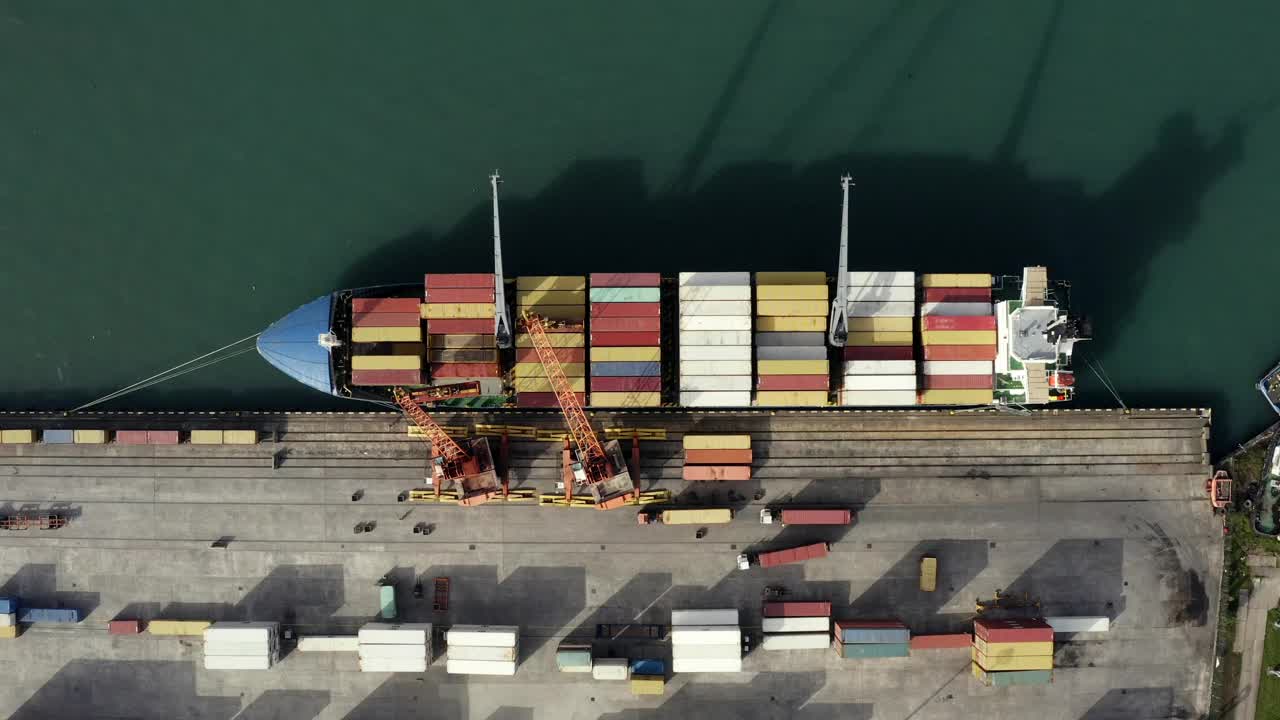 集装箱装货流程，海运效率，全球配送网络视频下载