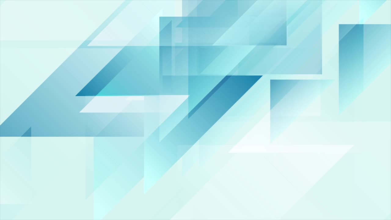 蓝白色几何三角形抽象最小运动背景视频下载