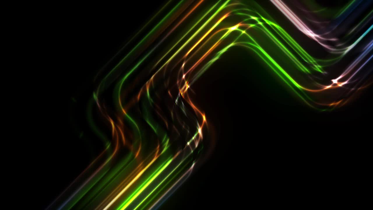 彩色霓虹激光线条抽象几何技术运动背景视频下载