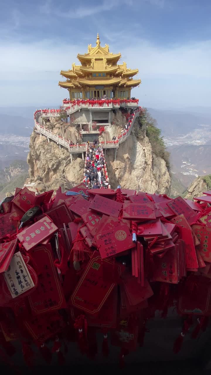 山路步道，老君山，中国视频素材