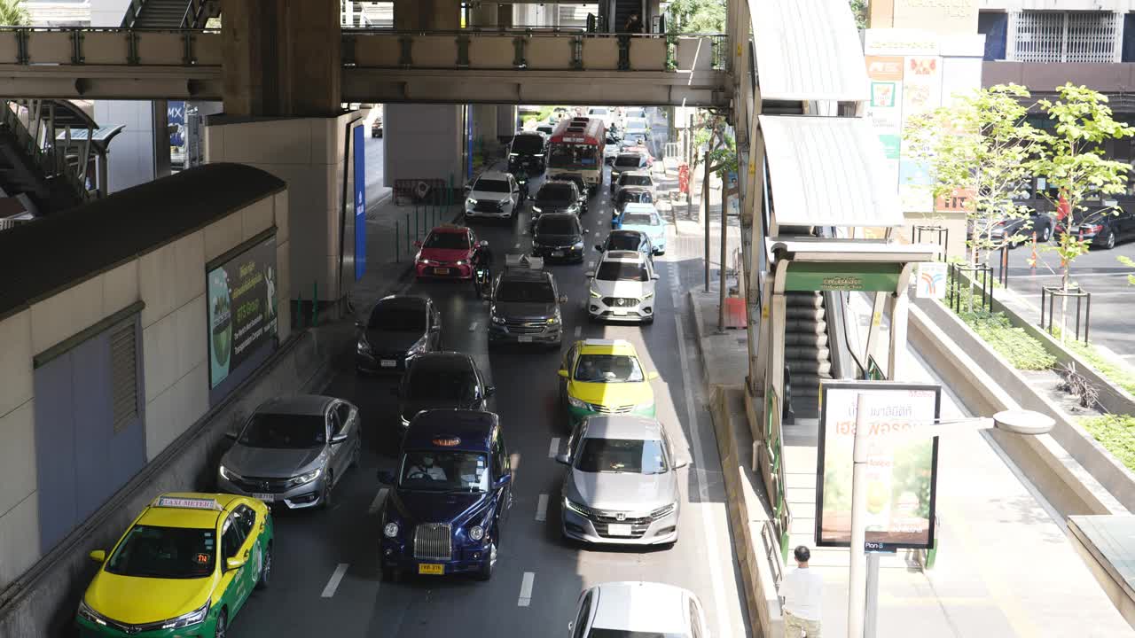 泰国曼谷的城市交通视频下载