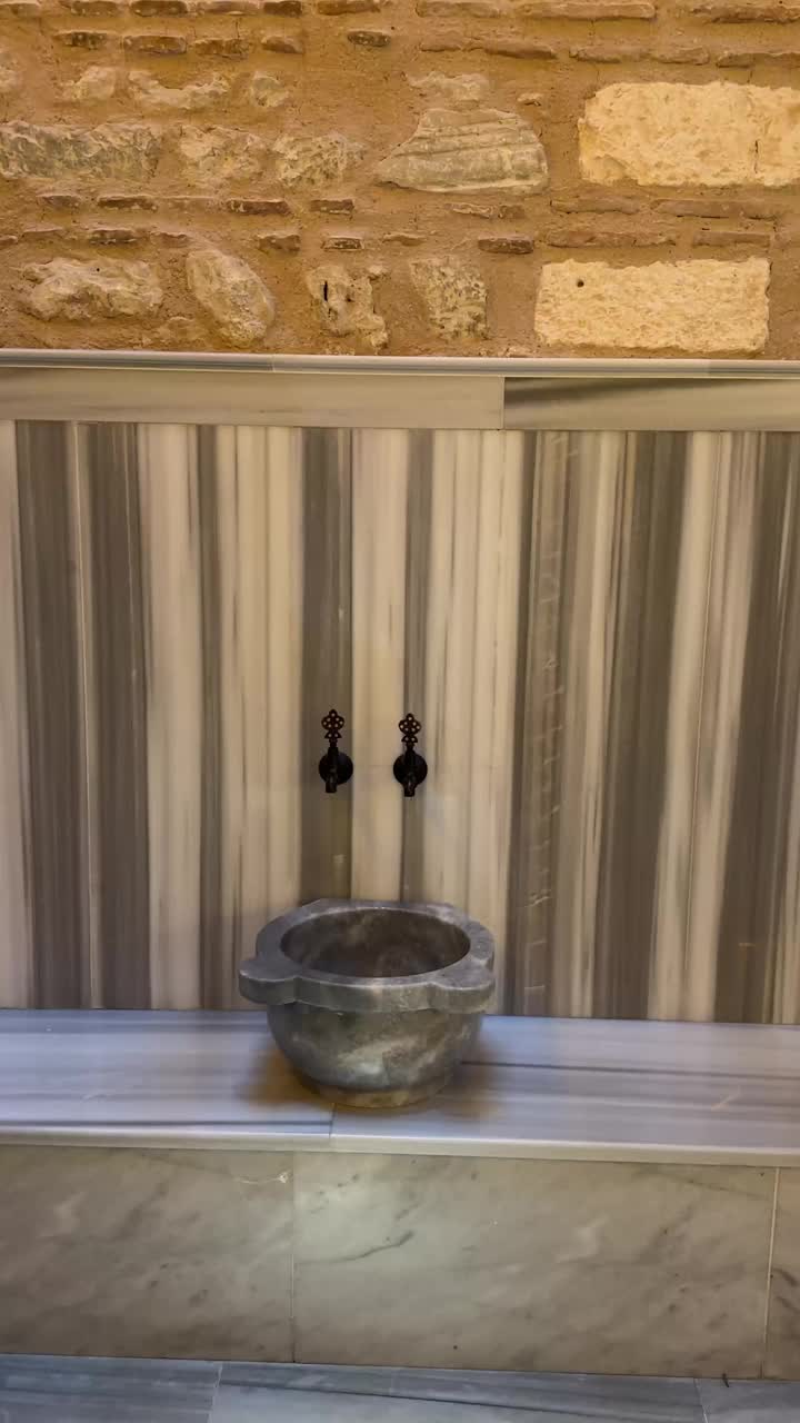 土耳其浴室内部，奥斯曼风格视频下载