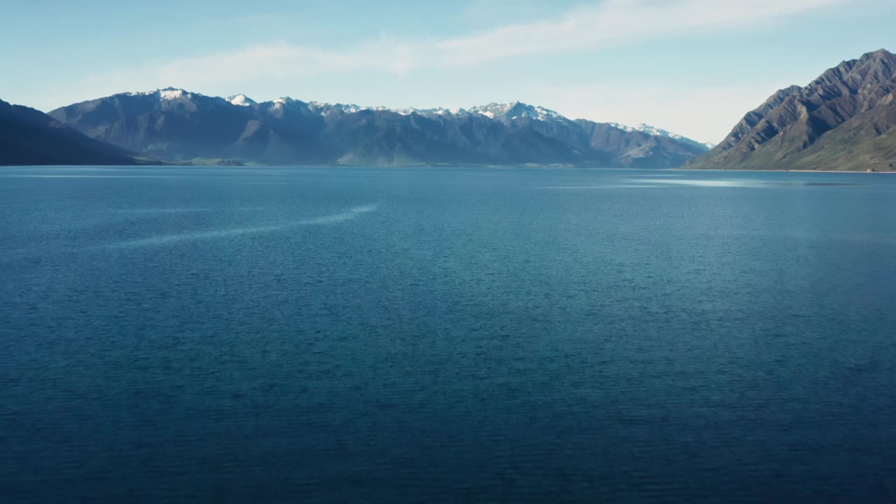 夏威夷湖/瓦纳卡，新西兰视频下载