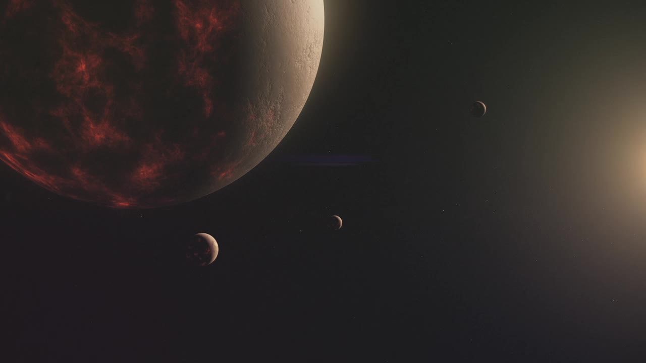 小行星在早期太阳系中盘旋视频下载