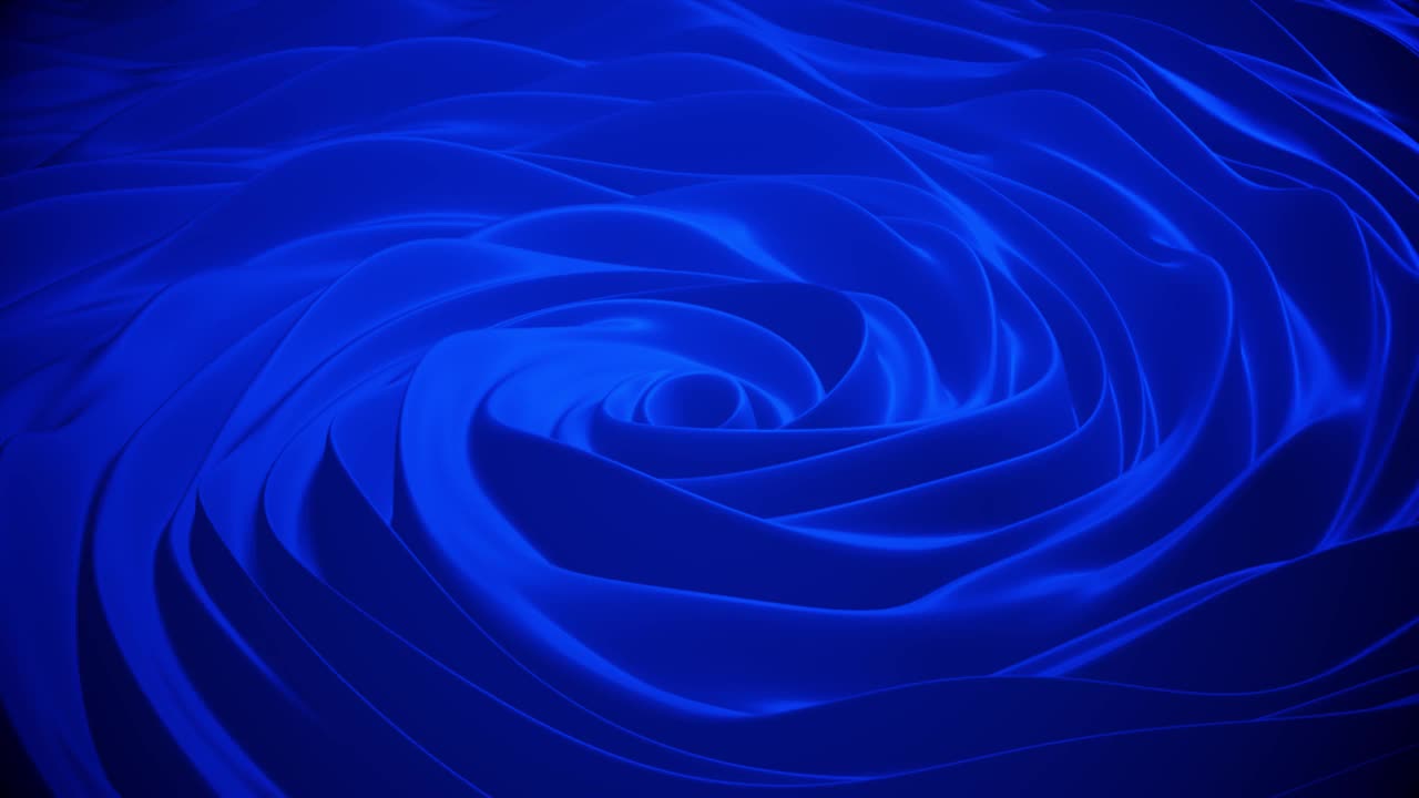 抽象的移动和旋转的形状与变化形式的蓝色视频下载
