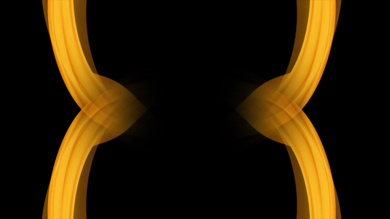 抽象背景金色边缘线流动移动数字生成循环动画视频下载