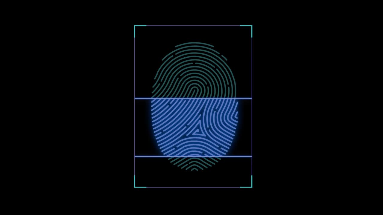指纹未来生物识别扫描仪识别扫描识别传感器视频下载