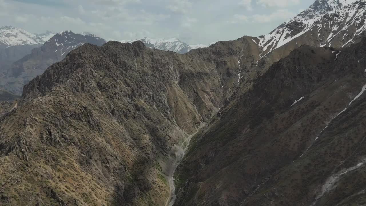 空中冰山的Hakkari 4K库存视频视频下载