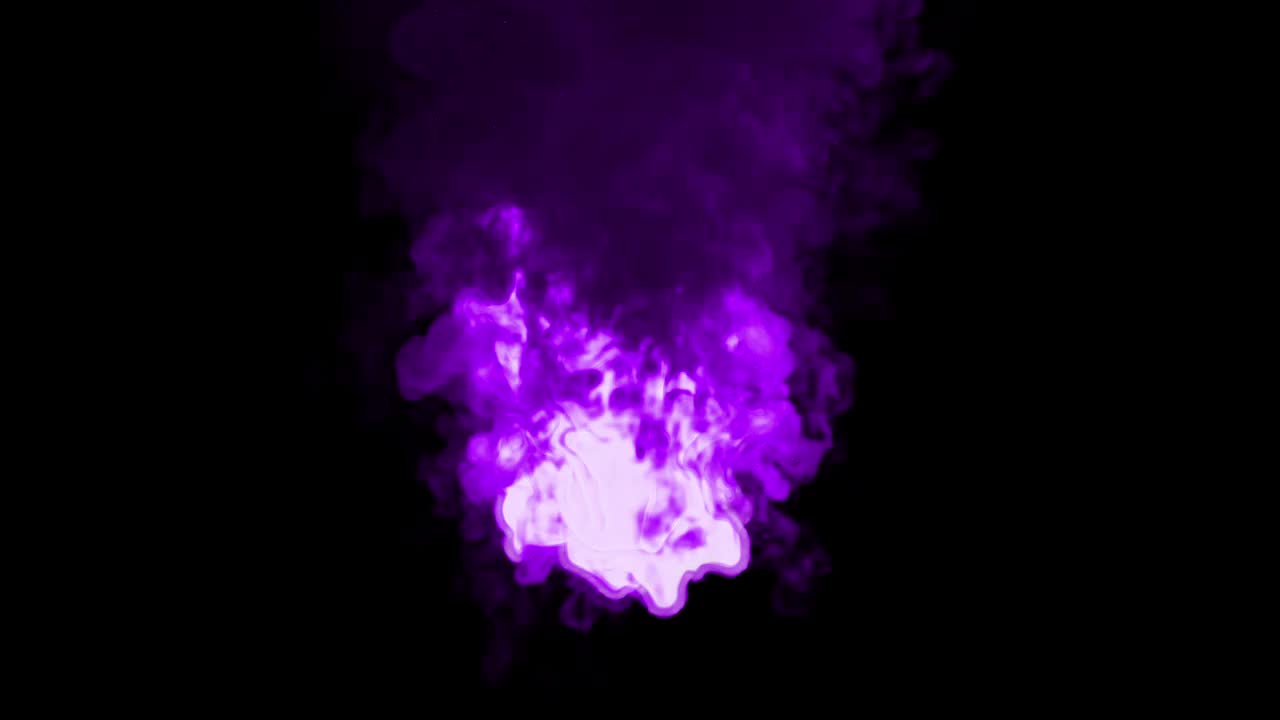 紫色火焰火焰循环效果动画视频下载