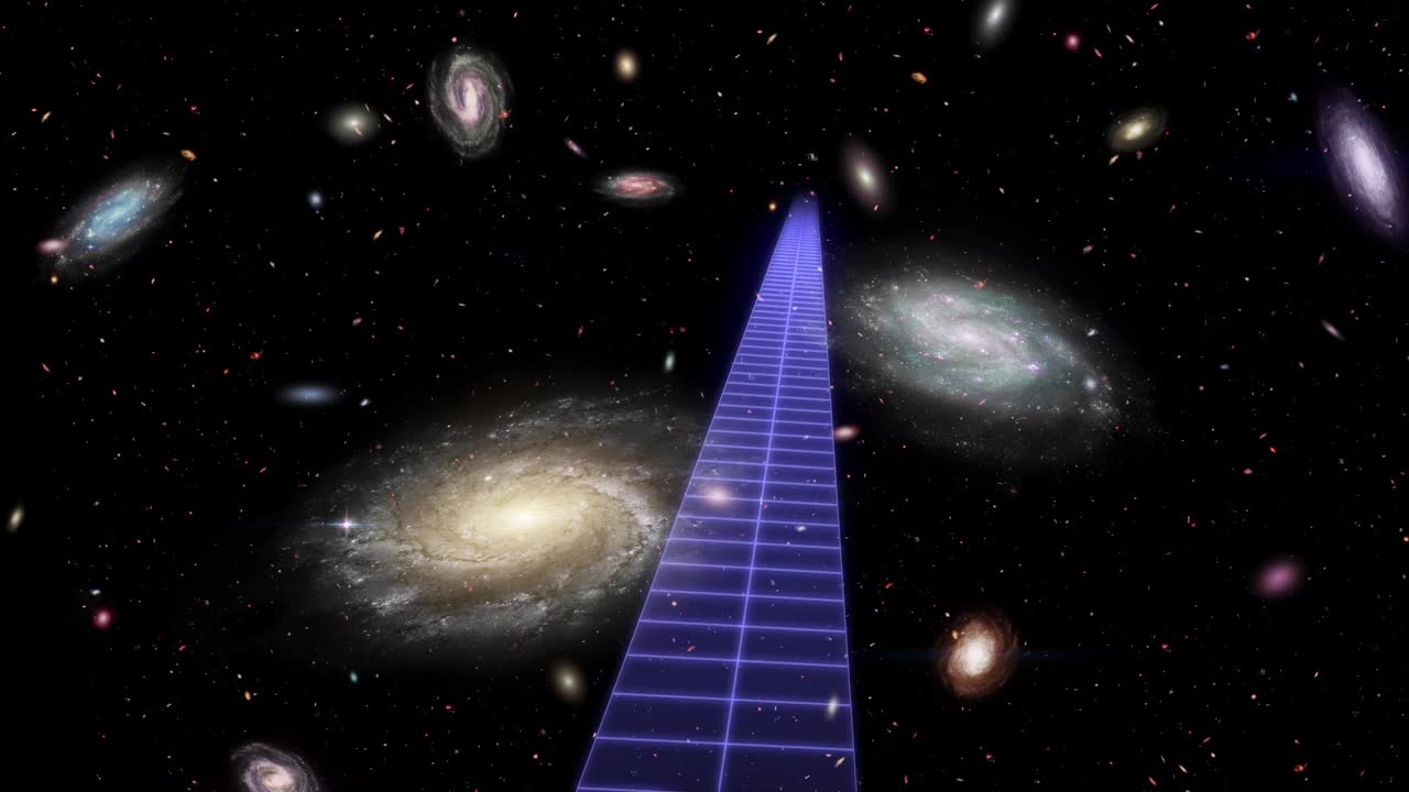 说明宇宙距离阶梯的图形视频下载