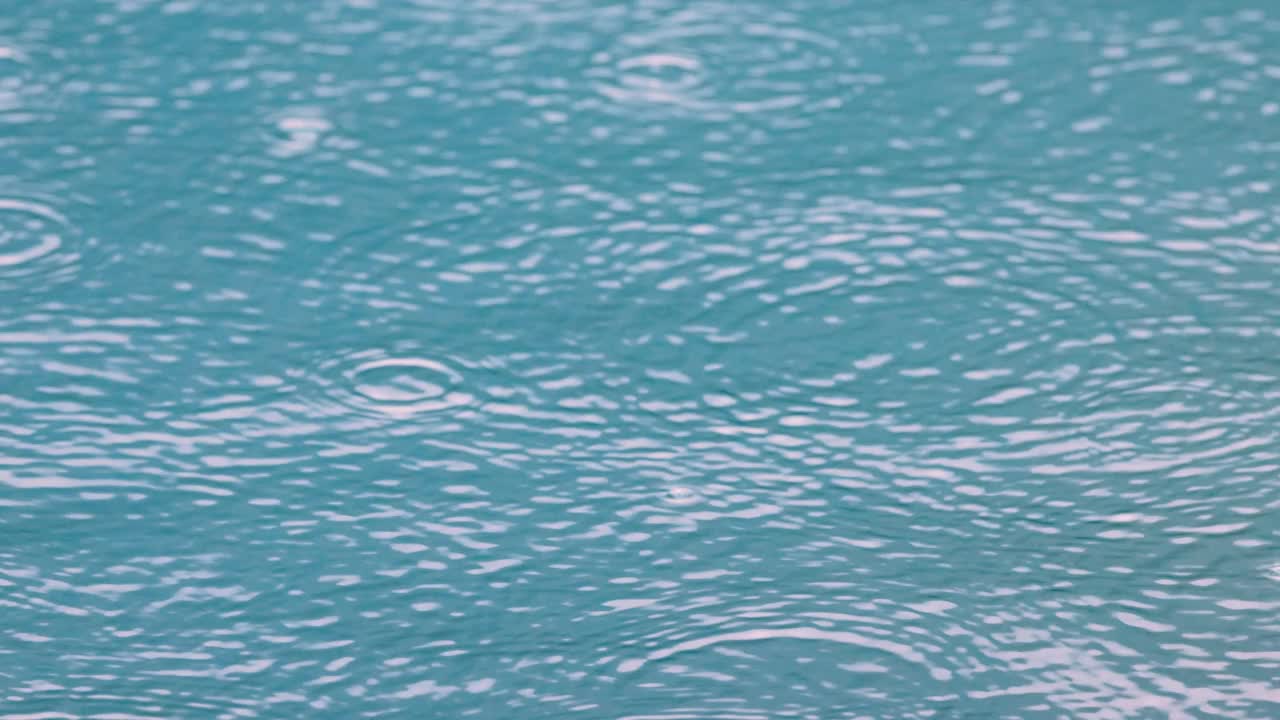 抽象的背景，水滴在水面上。视频下载
