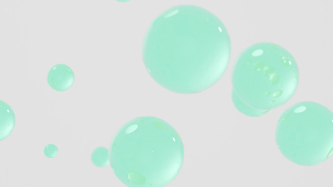 绿色气泡液体背景视频下载