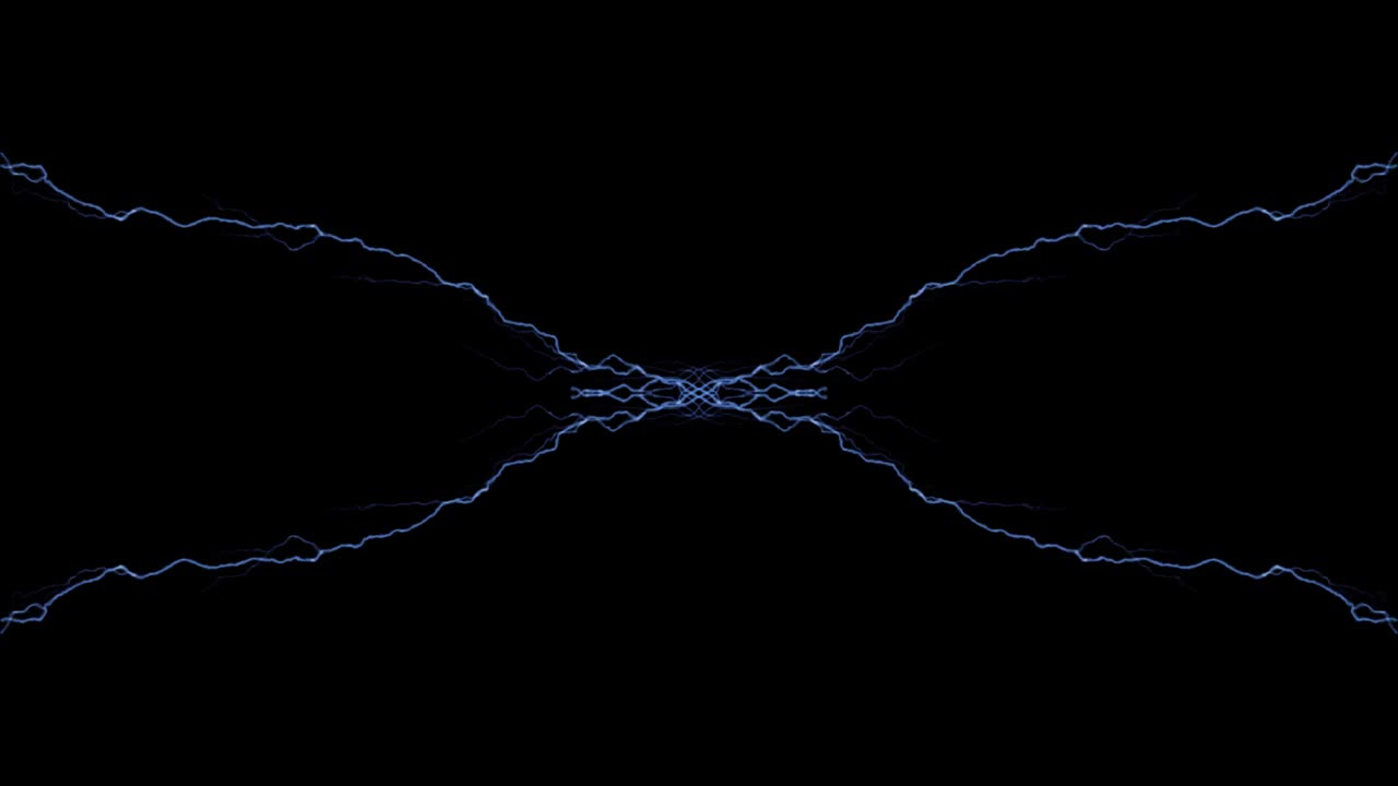 雷雨电闪电击中闪光动画与alpha频道视频下载