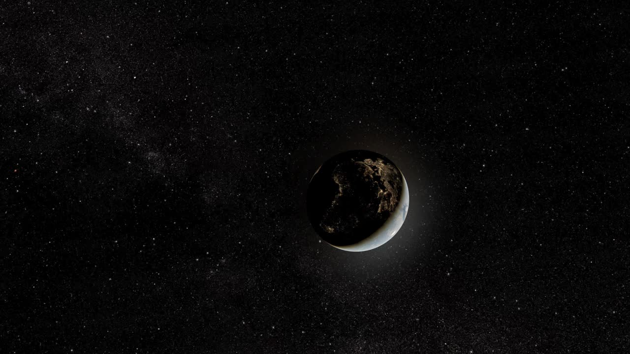 行星地球死亡过程外太空视图视频下载