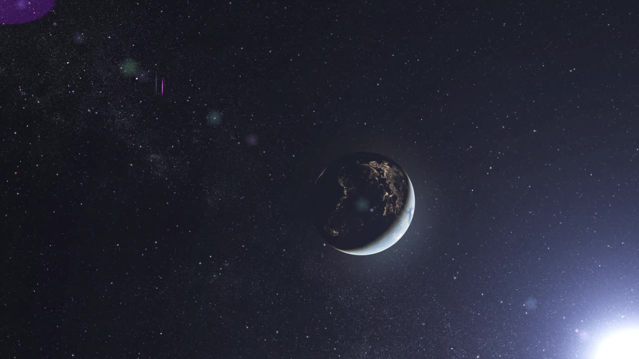 行星地球死亡过程外太空远景视频下载