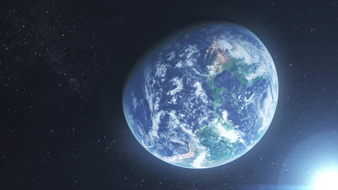 地球在死亡过程中的外太空近景视频下载