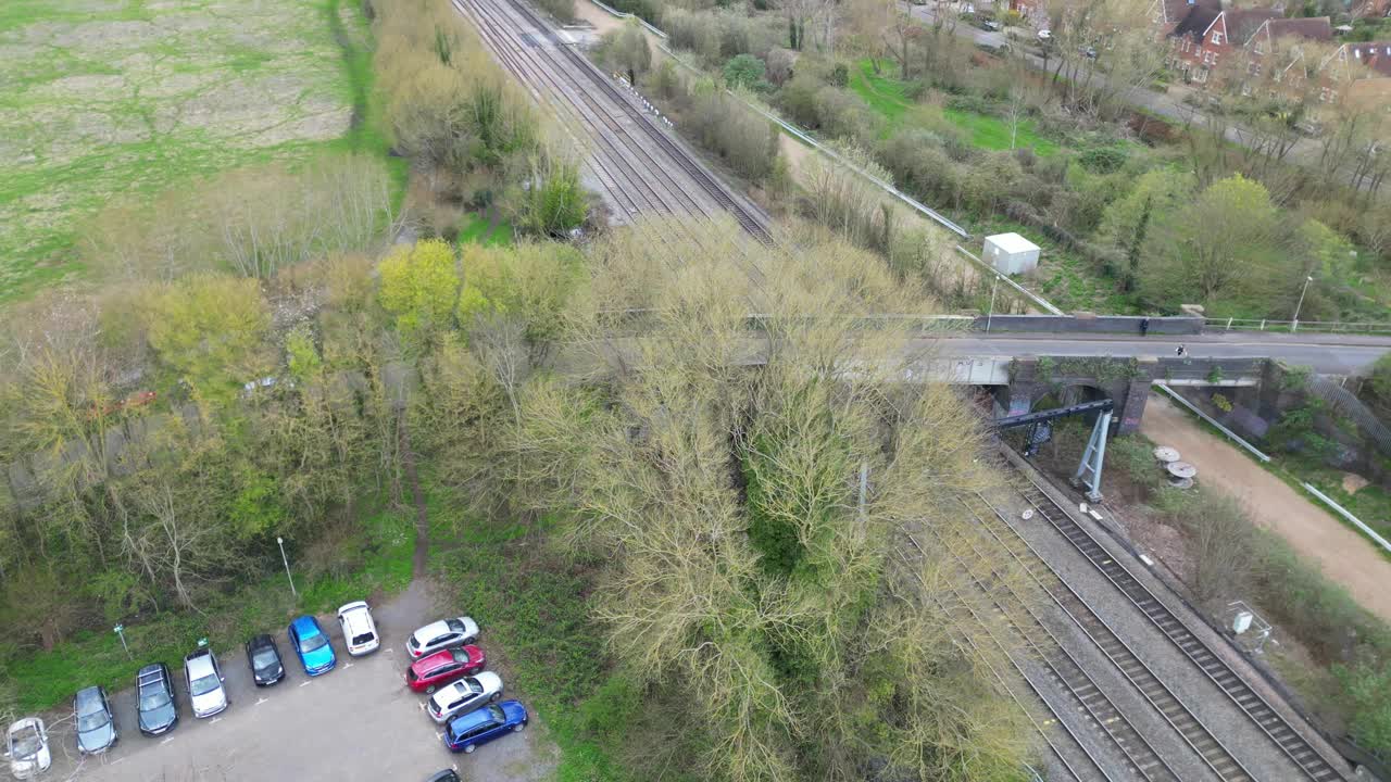 从火车站鸟瞰牛津城视频下载
